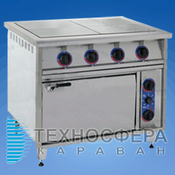 Плита профессиональная с духовкой ПЕД-4 ECONIC КИЙ-В (Украина)