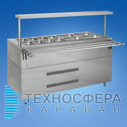 Прилавок холодильный для линии самообслуживания ПХ-1500 КИЙ-В (Украина)