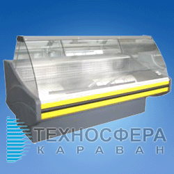 Холодильная витрина с гнутым стеклом SAVONA 1.1-1.2 РОСС (Украина)