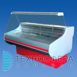Холодильная витрина с прямым стеклом SIENA 0.9-1.2 ПС РОСС (Украина)