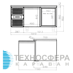 Холодильный стол BOLARUS SCHN-2 INOX