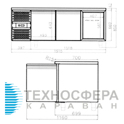 Холодильный стол BOLARUS SCHN-3 INOX