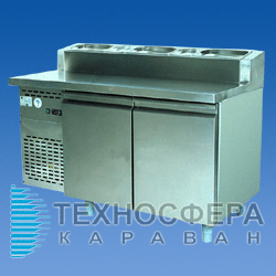 Холодильный стол для пиццы BOLARUS SCH-2 INOX PIZZA
