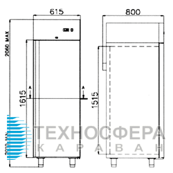 Холодильна гастрономічна шафа BOLARUS S-500 S INOX