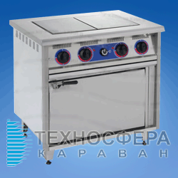 Плита професійна з духовкою KIY-V ПЕД-2