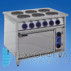 Плита професійна з духовкою KIY-V ПЕД-6КР