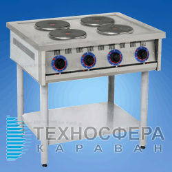 Плита професійна без духовки KIY-V ПЕ-4КР