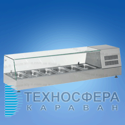 Витрина холодильная настольная (суши-кейс) KIY-V ВХН-6-1400