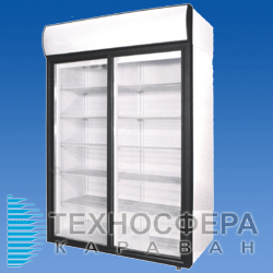 Холодильна шафа-вітрина DM 114 SD-S (ШХ-1.4 купе) POLAIR (Росія)