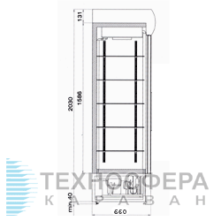 Холодильна шафа-вітрина POLAIR BC 110 SD (ШХ-1.0 купеУН)