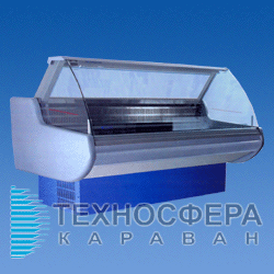Холодильная витрина с гнутым стеклом BELLUNO 1.1-2.0 РОСС (Украина)